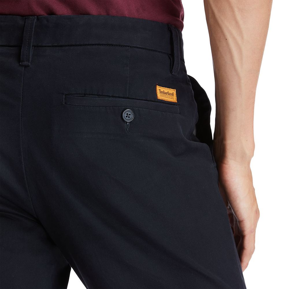 Timberland Mens Pants Sargent Lake Slim Stretch Chino - Black - India MW4257680